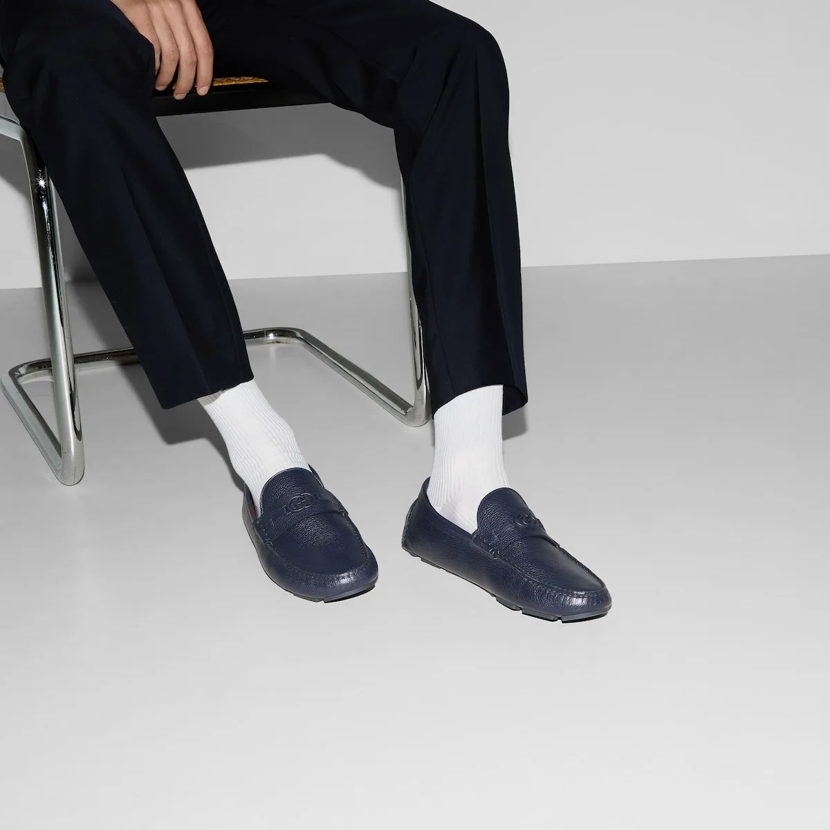 Gucci Driver Loafer Blue - Image 5