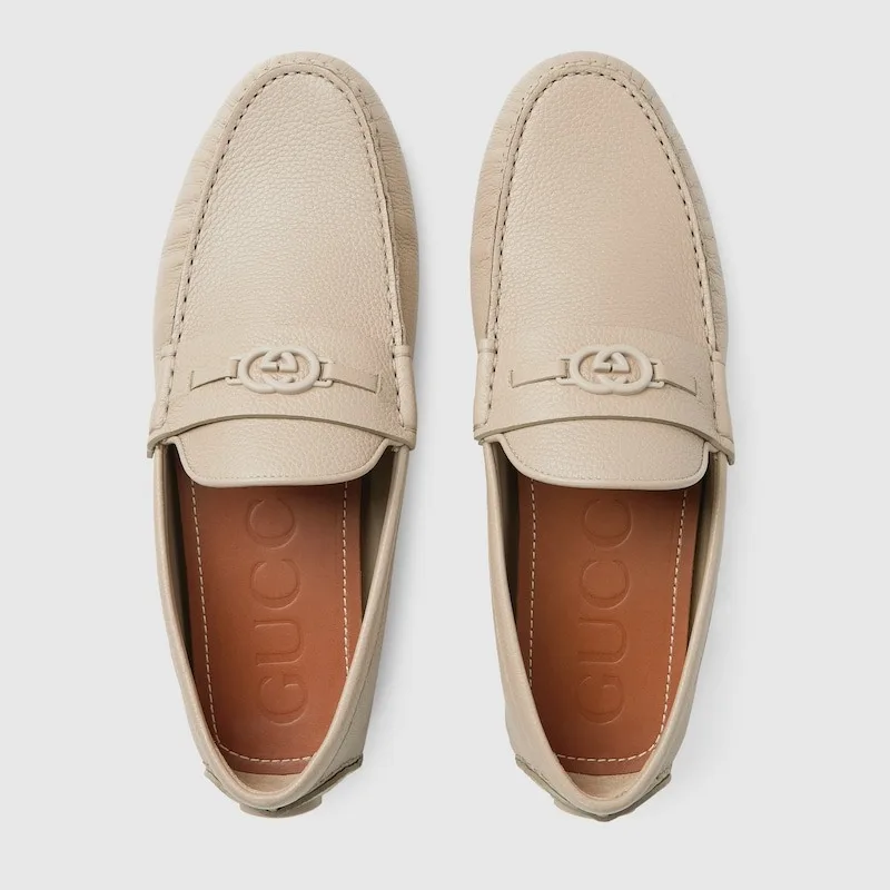 Alternative view of Gucci Driver Loafer Oatmeal