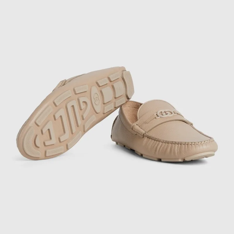 Gucci Driver Loafer Oatmeal - Image 4