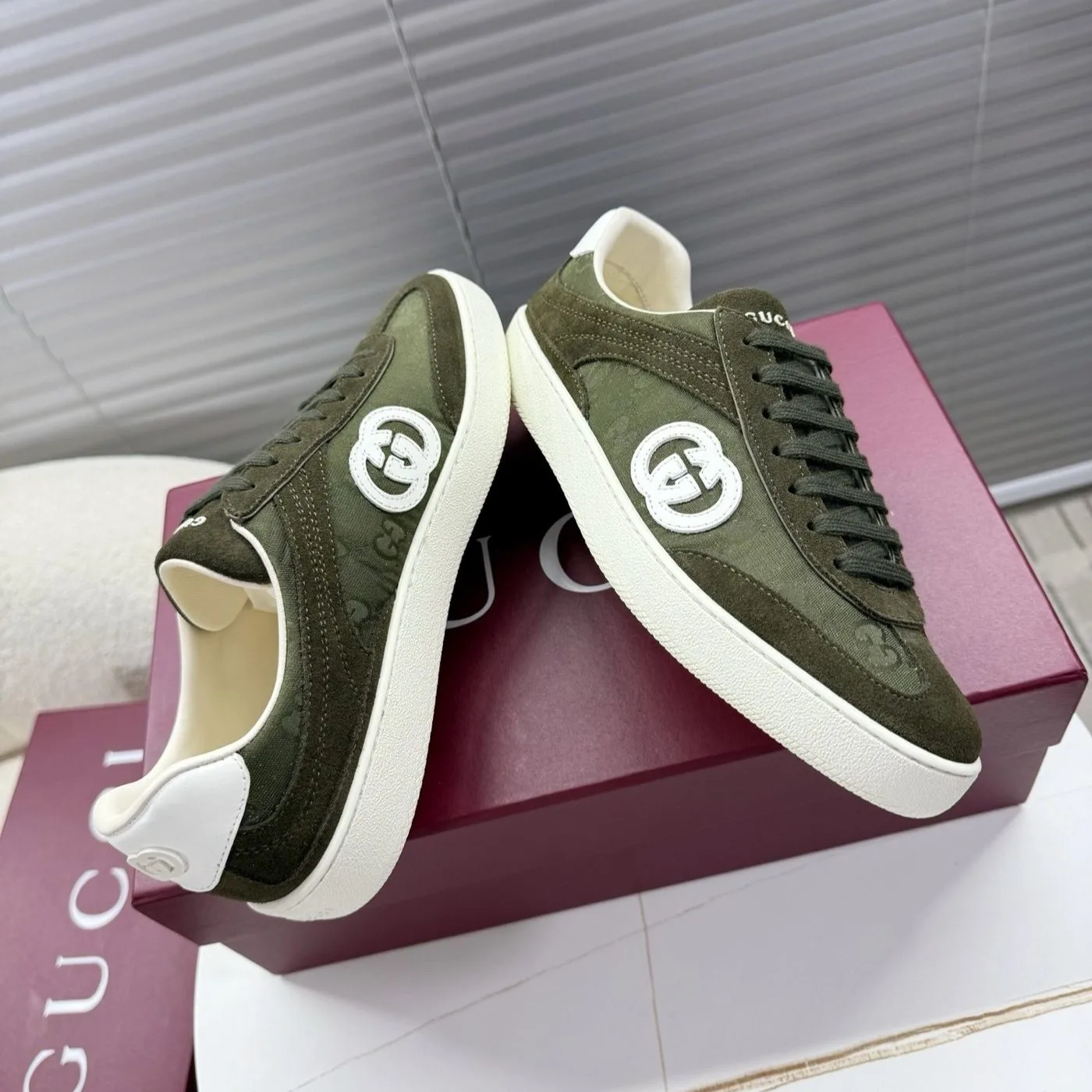 Gucci G75 Trainer Dark Green - Image 4