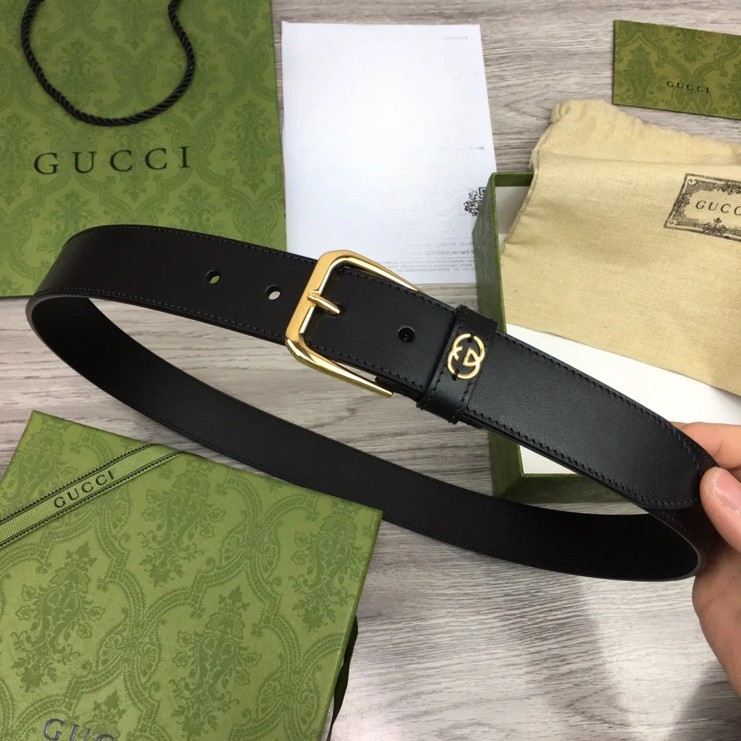 Alternative view of Gucci Belt With Interlocking G Detail Black