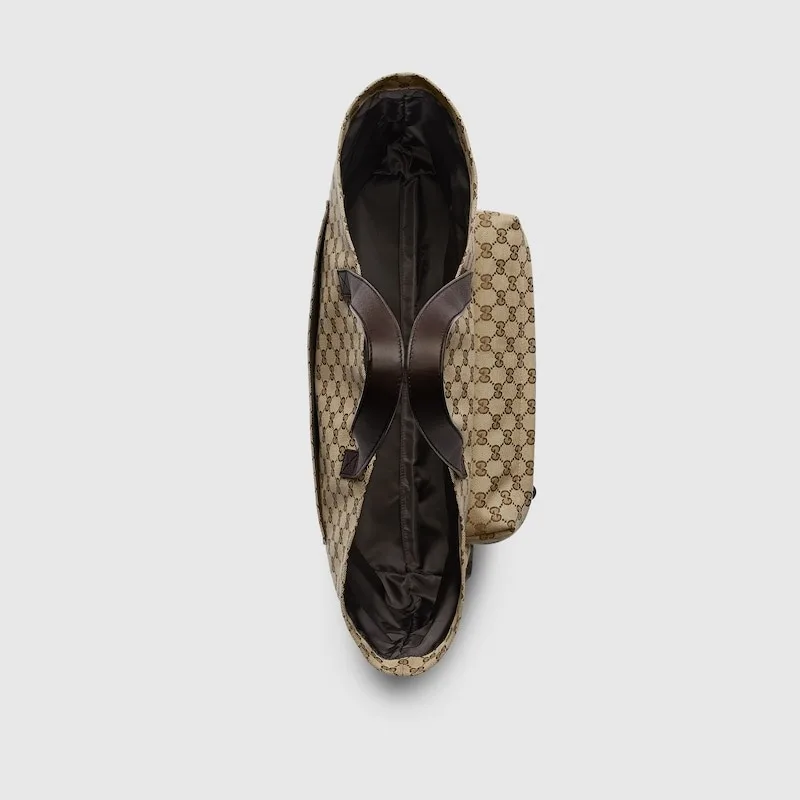 Gucci GG Canvas Maxi Tote Bag Beige And Dark Brown / - Image 6