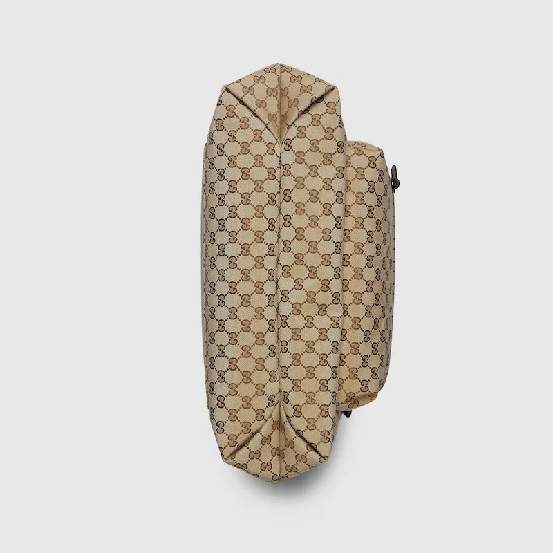 Gucci GG Canvas Maxi Tote Bag Beige And Dark Brown / - Image 8