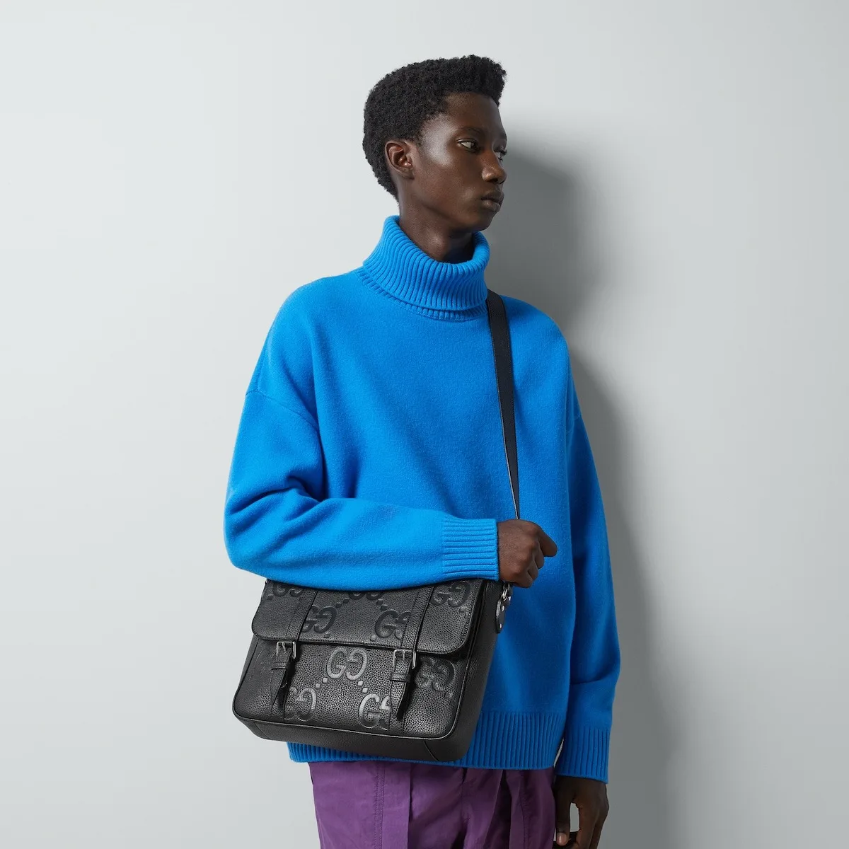 Alternative view of Gucci GG Jumbo Medium Messeger Bag Black /