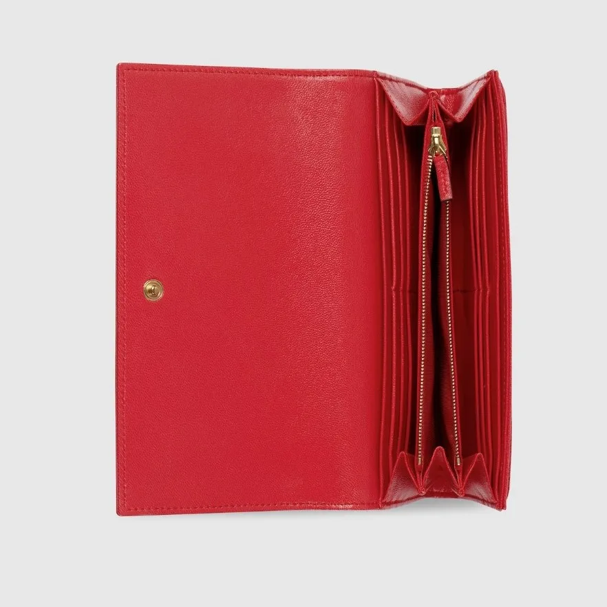 Alternative view of Gucci GG Marmont Continental Wallet / Bright Red Gold Hardware