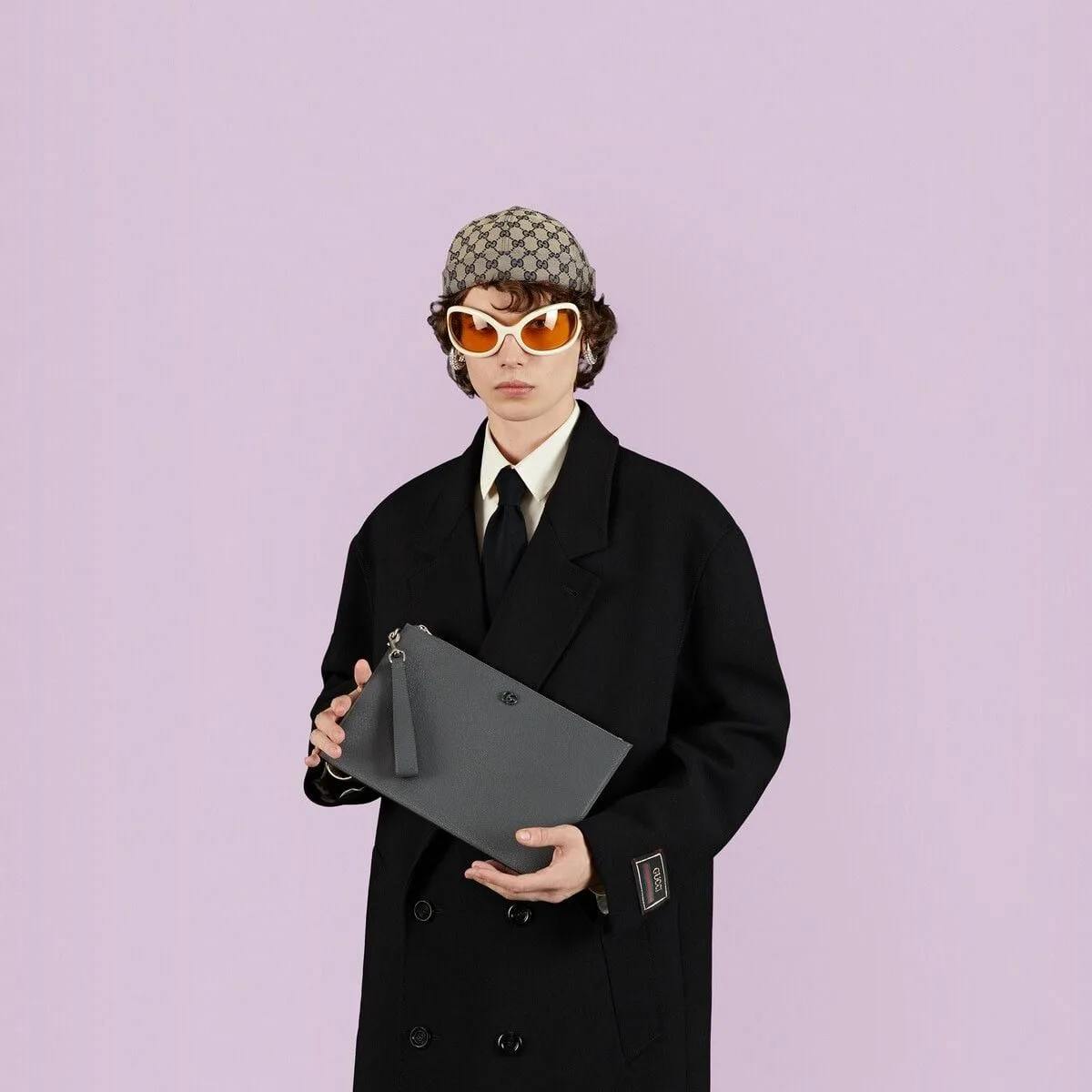 Gucci GG Marmont Pouch / Grey Black Hardware - Image 5