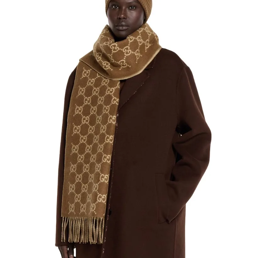 Alternative view of Gucci GG Scarf Brown And Beige /