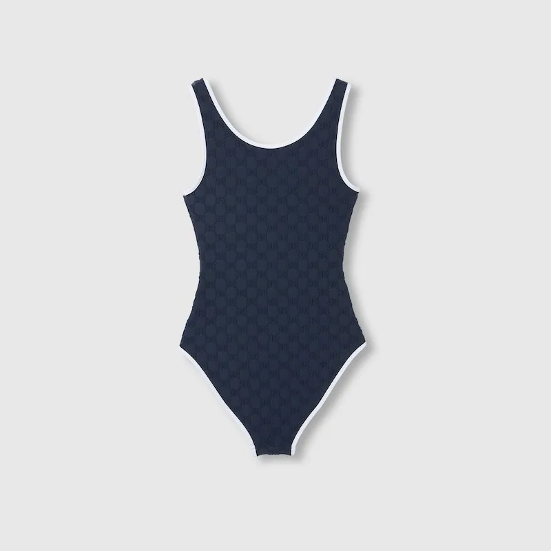 Gucci GG Swimsuit Blue - Image 3