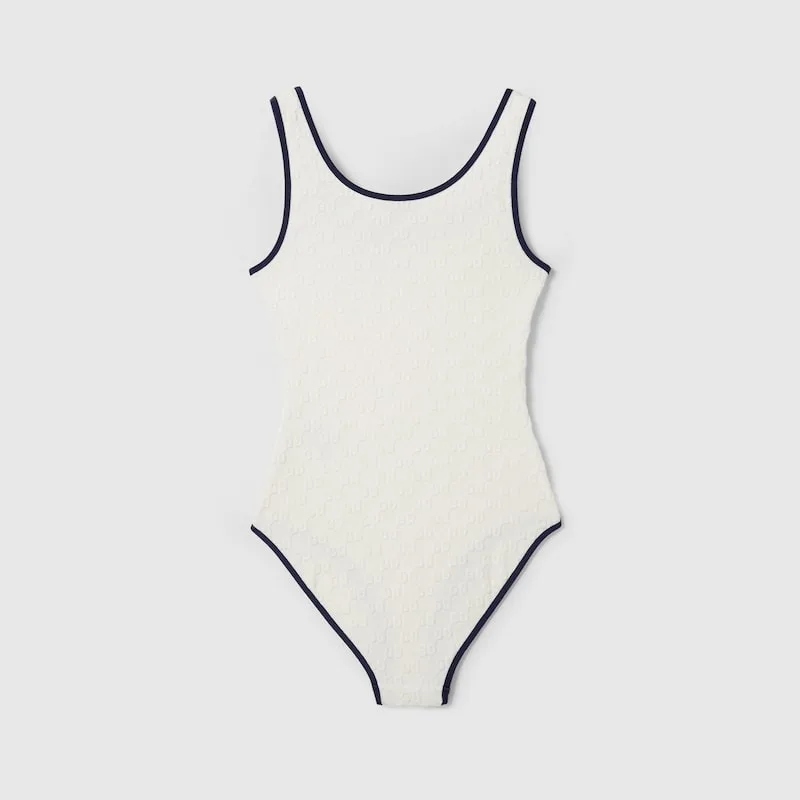 Gucci GG Swimsuit White - Image 3