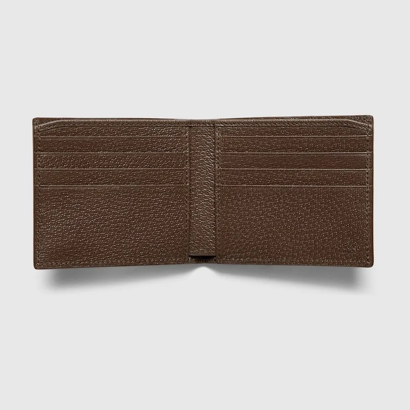 Alternative view of Gucci Grey Interior Bi-Fold Wallet Beige And Ebony /
