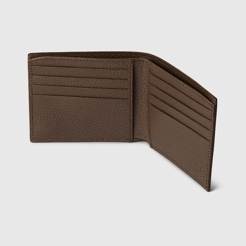 Gucci Grey Interior Bi-Fold Wallet Beige And Ebony / - Image 4