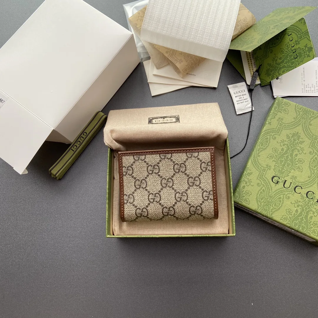 Gucci Horsebit 1955 Card Case Wallet Brown / - Image 5