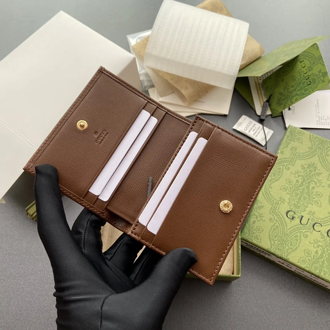 Gucci Horsebit 1955 Card Case Wallet Brown / - Image 8
