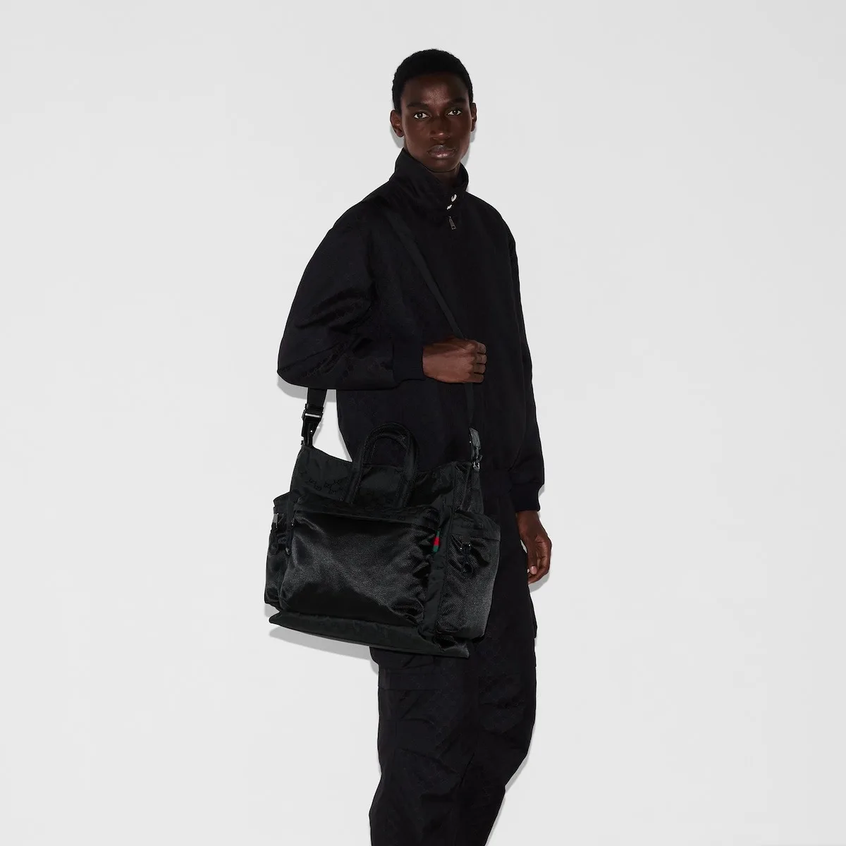 Alternative view of Gucci Large GG Tote Bag Black /