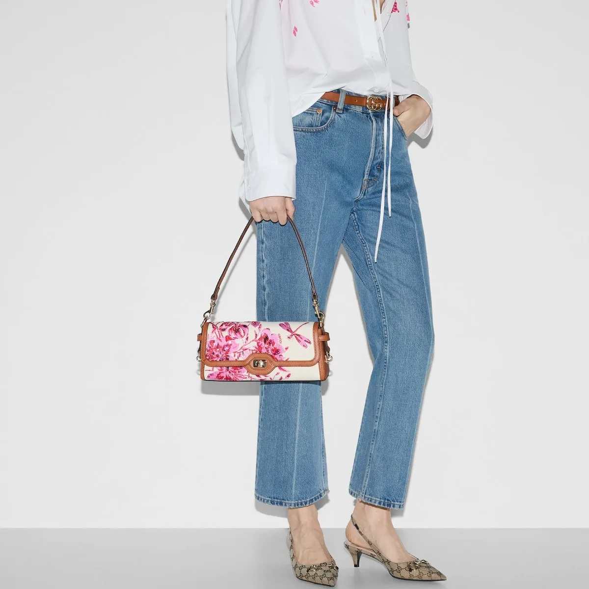 Gucci Luce Small Shoulder Bag Pink / - Image 3