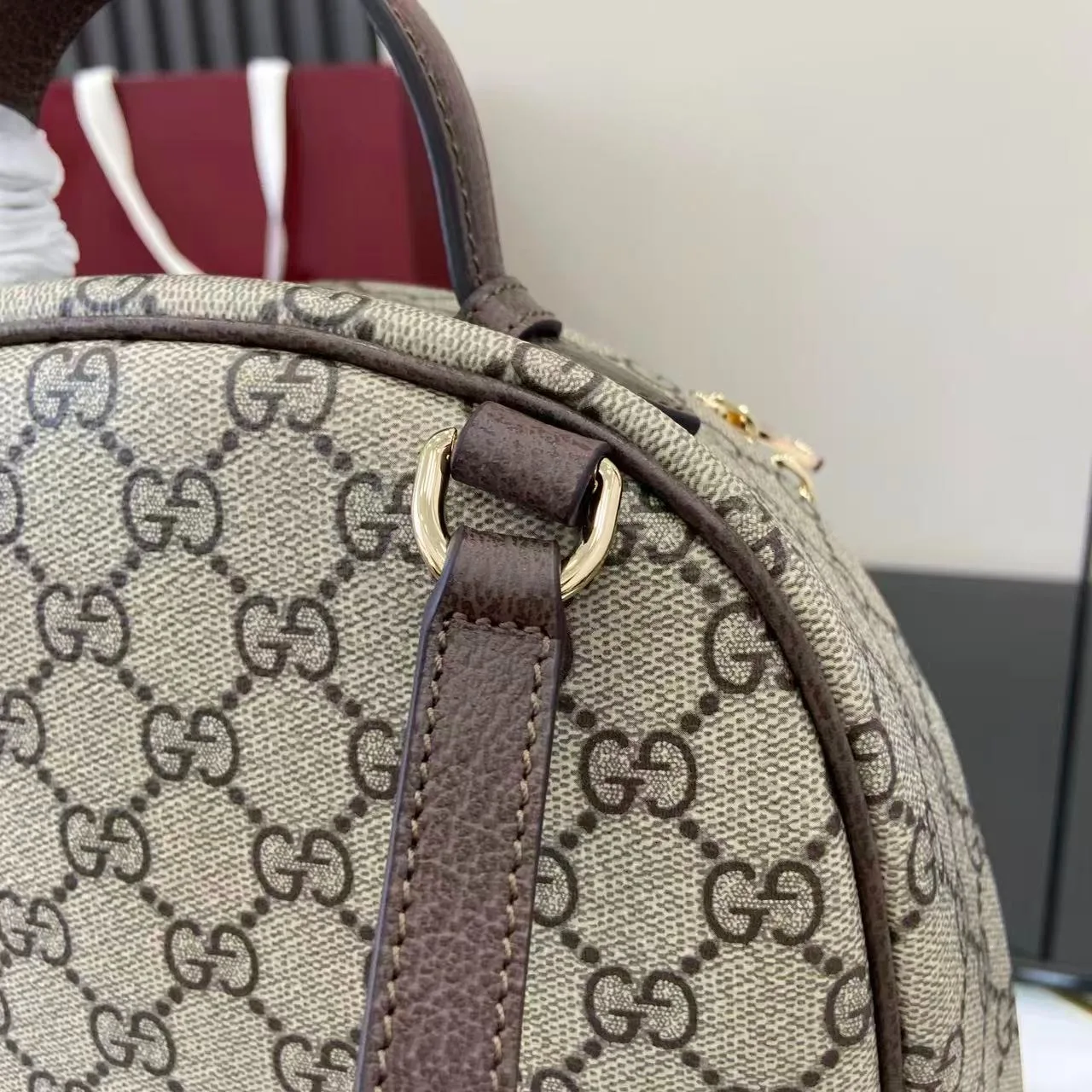 Gucci Ophidia Small Backpack / Beige/ Dark Brown Gold Hardware - Image 15