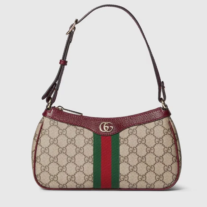 Gucci Ophidia Small Shoulder Bag / Beige/ Brown Gold Hardware - Image 4