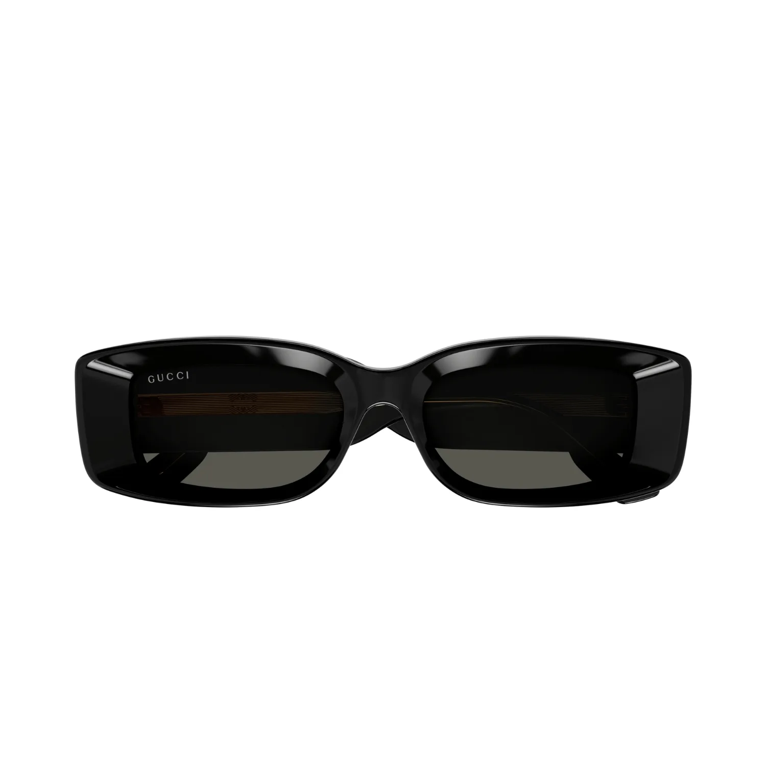 Gucci Rectangle Sunglasses Black - Image 3