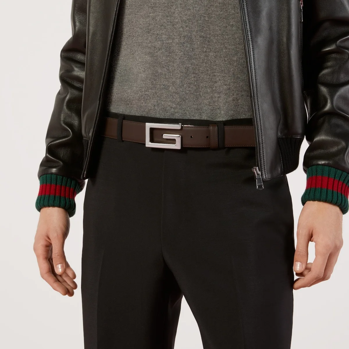 Gucci Reversible Belt With Square G Buckle Black - Image 5