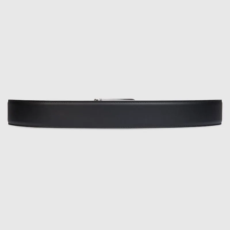 Gucci Reversible Belt With Square G Buckle Black - Image 3