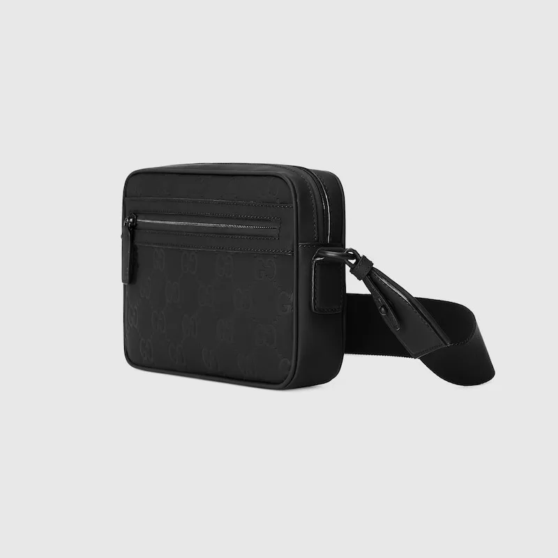 Gucci Rubber-Effect Small Crossbody Bag Black / - Image 8
