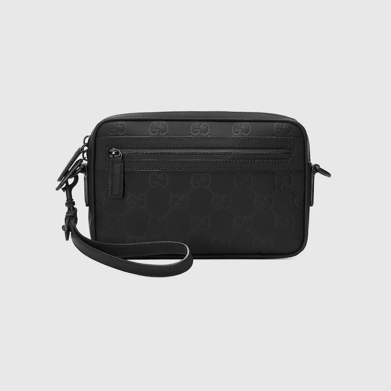 Gucci Rubber-Effect Small Crossbody Bag Black / - Image 5