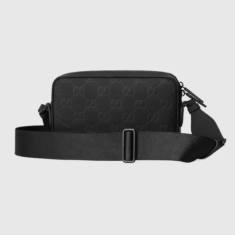 Gucci Rubber-Effect Small Crossbody Bag Black / - Image 6