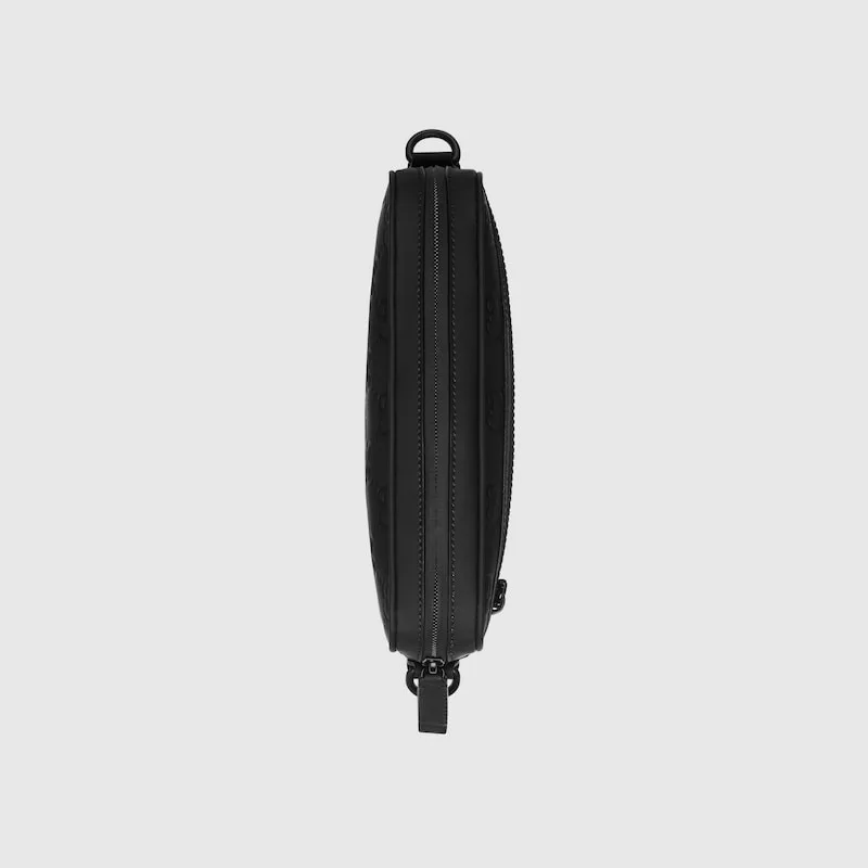 Gucci Rubber-Effect Small Crossbody Bag Black / - Image 9