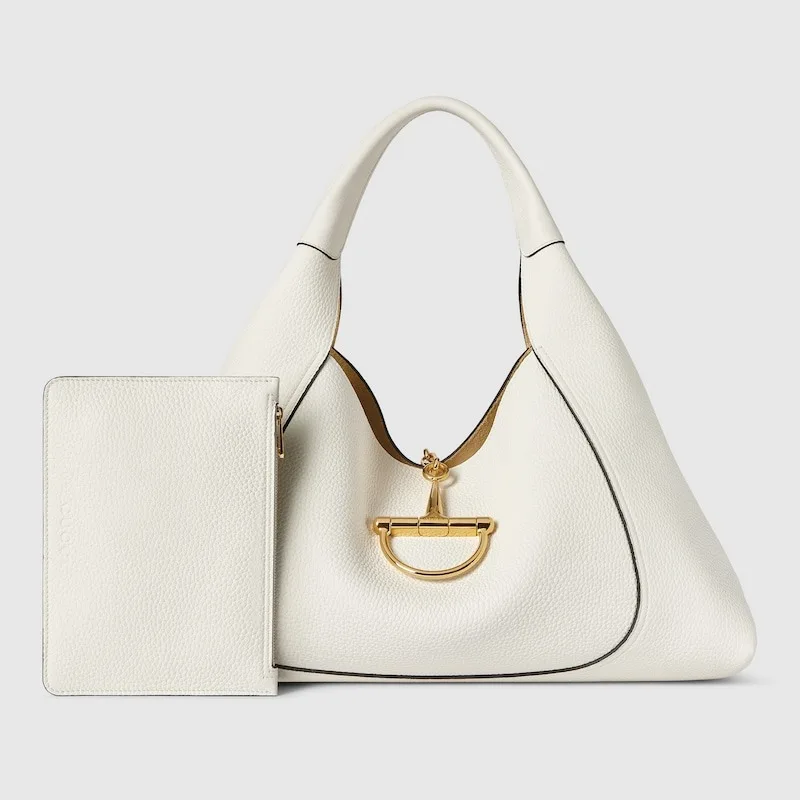 Gucci Softbit Maxi Shoulder Bag White / - Image 5