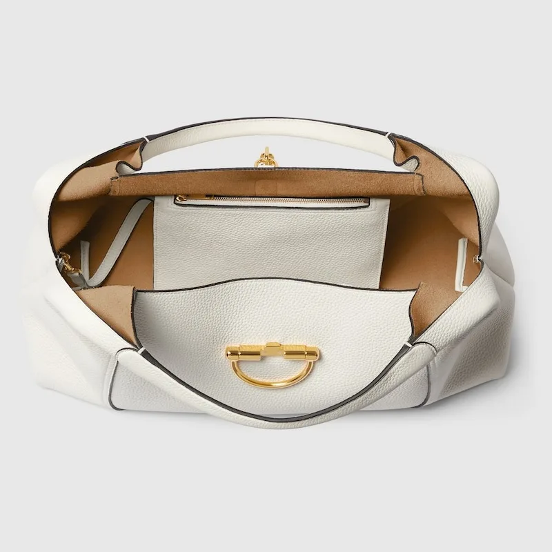 Gucci Softbit Maxi Shoulder Bag White / - Image 8