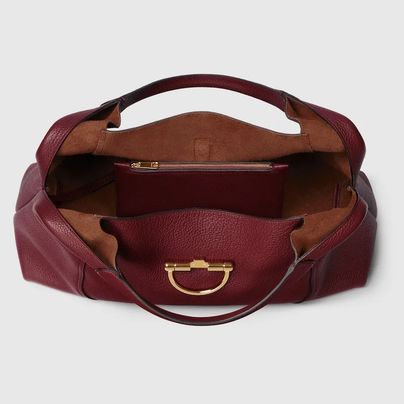 Gucci Softbit Maxi Shoulder Bag Rosso Ancora Red / - Image 8