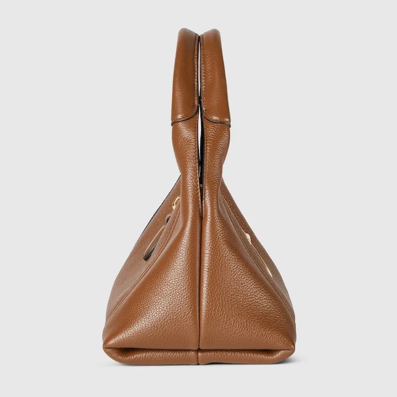 Gucci Softbit Medium Top Handle Bag Brown / - Image 6
