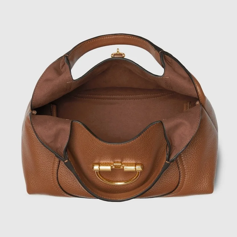 Gucci Softbit Medium Top Handle Bag Brown / - Image 7