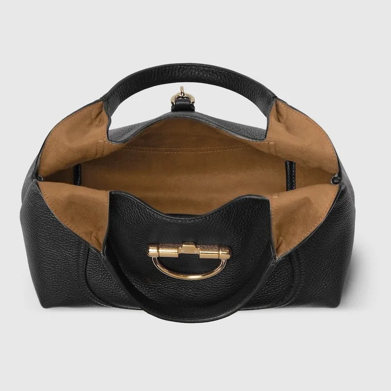 Gucci Softbit Medium Top Handle Bag Black / - Image 7