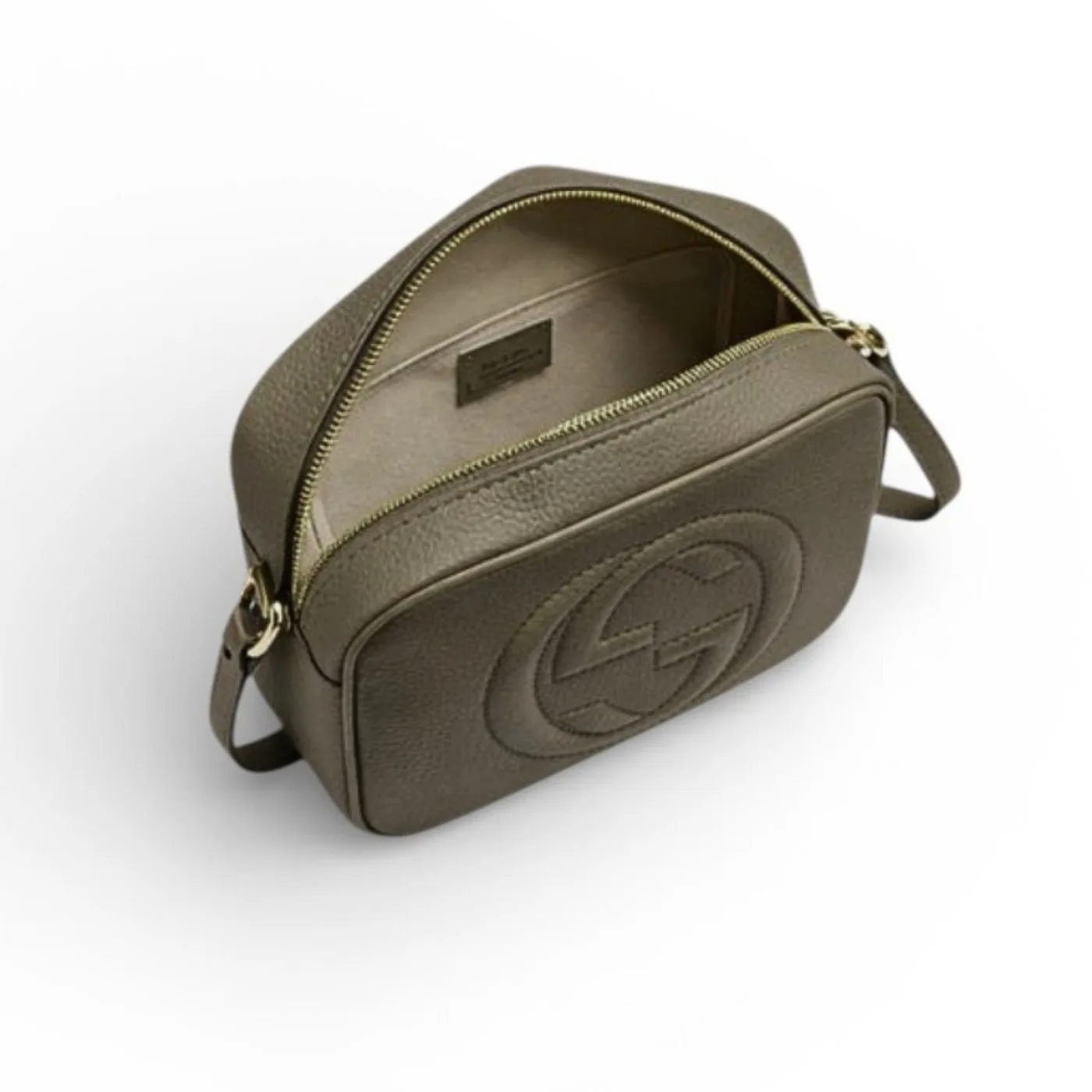 Gucci Soho Small Disco Bag Grayish Green - Image 3