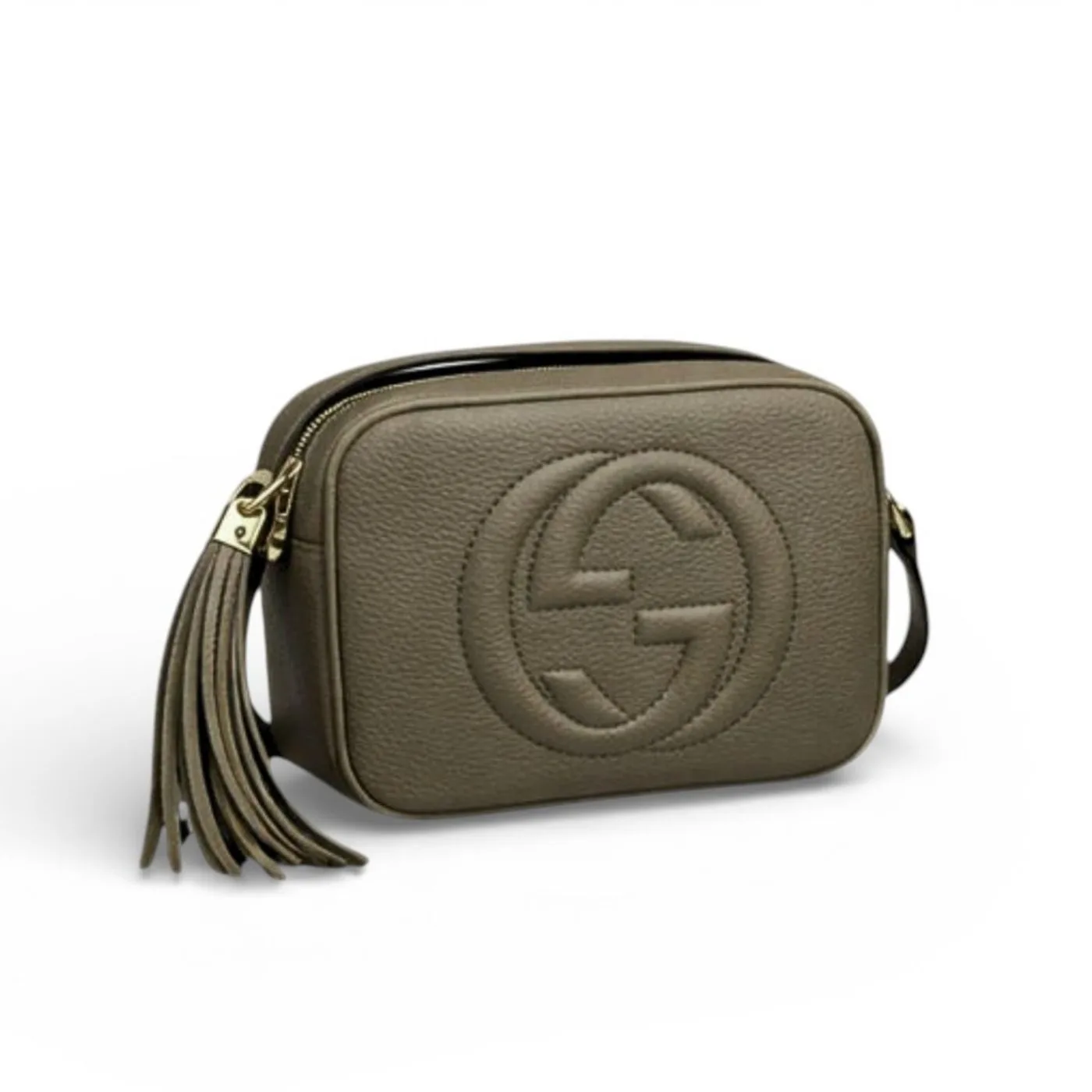Alternative view of Gucci Soho Small Disco Bag Grayish Green