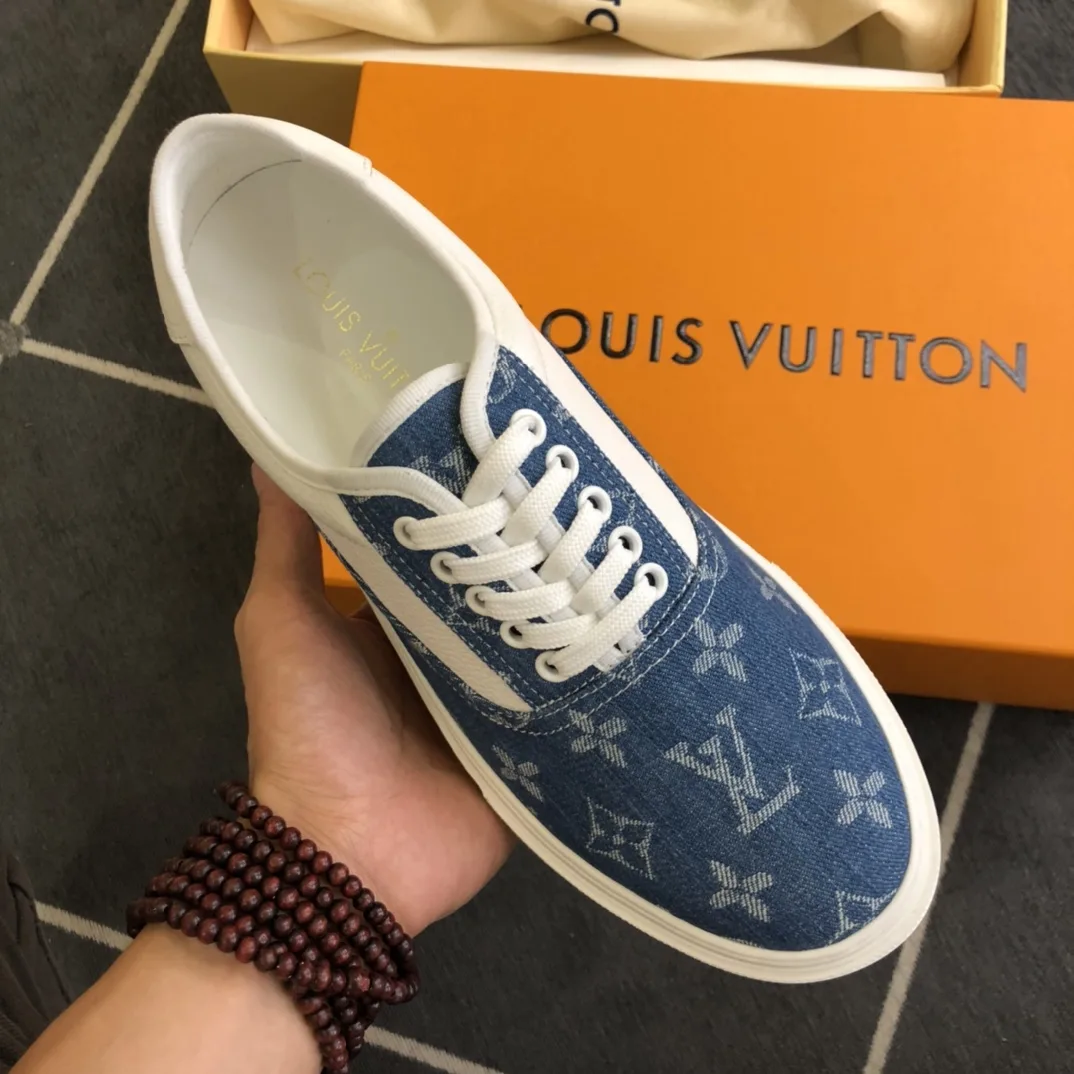 Louis Vuitton LV Trocadero Richelieu Sneaker Blue - Image 8