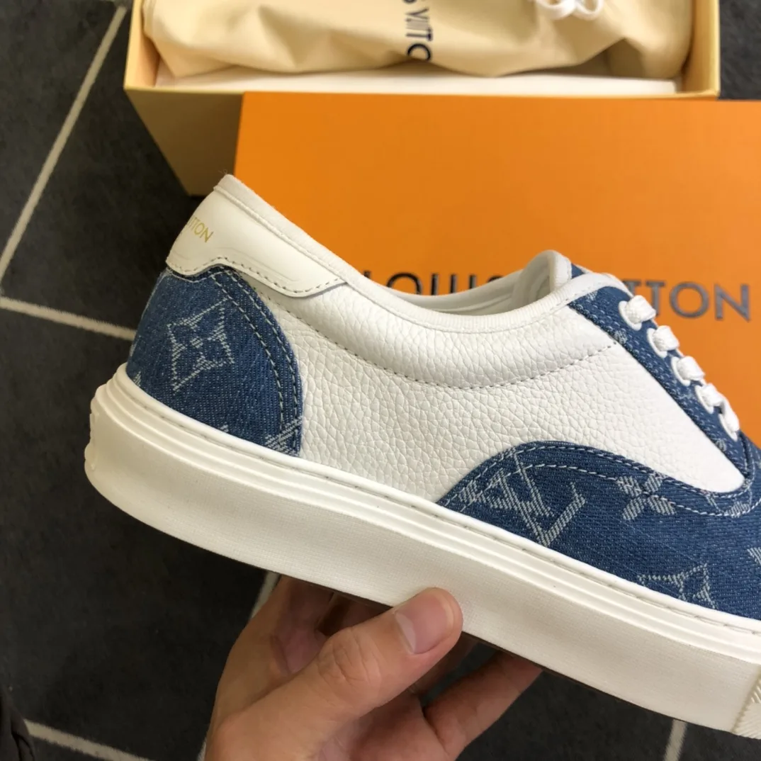 Louis Vuitton LV Trocadero Richelieu Sneaker Blue - Image 7