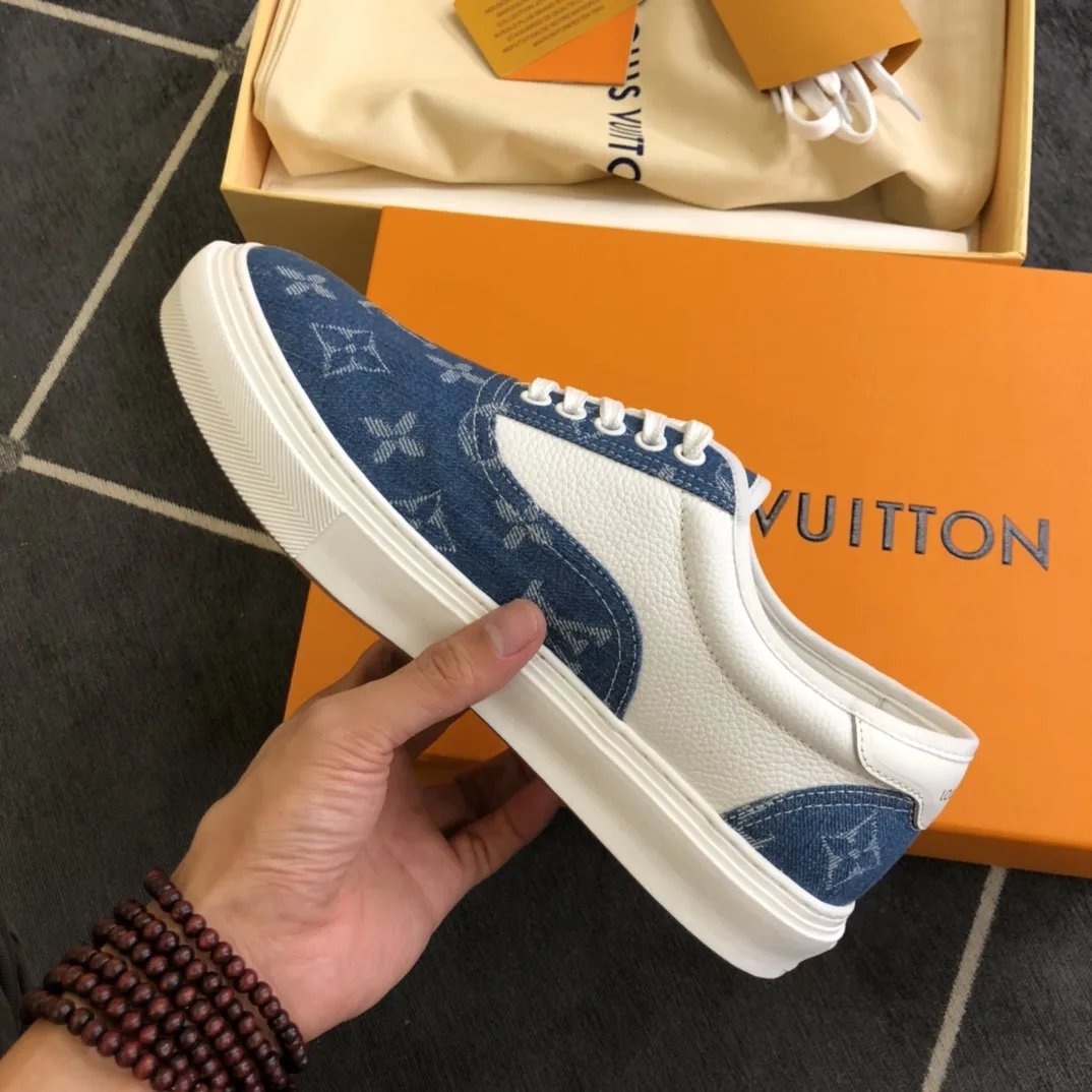 Louis Vuitton LV Trocadero Richelieu Sneaker Blue - Image 6