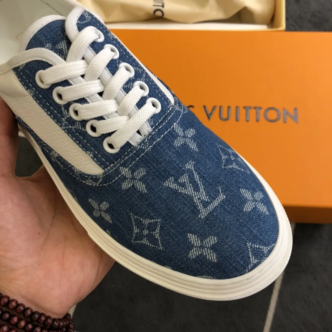 Louis Vuitton LV Trocadero Richelieu Sneaker Blue - Image 5