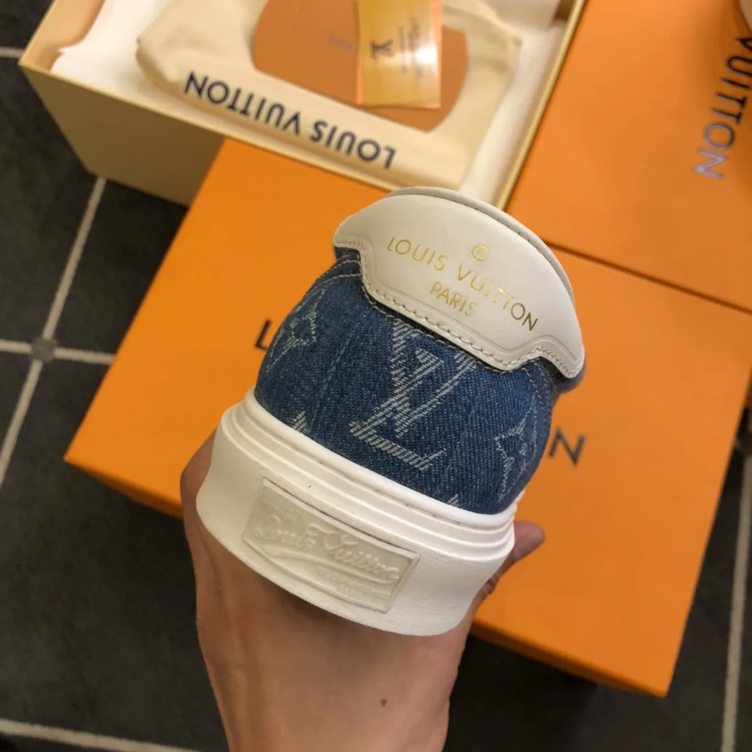 Louis Vuitton LV Trocadero Richelieu Sneaker Blue - Image 3
