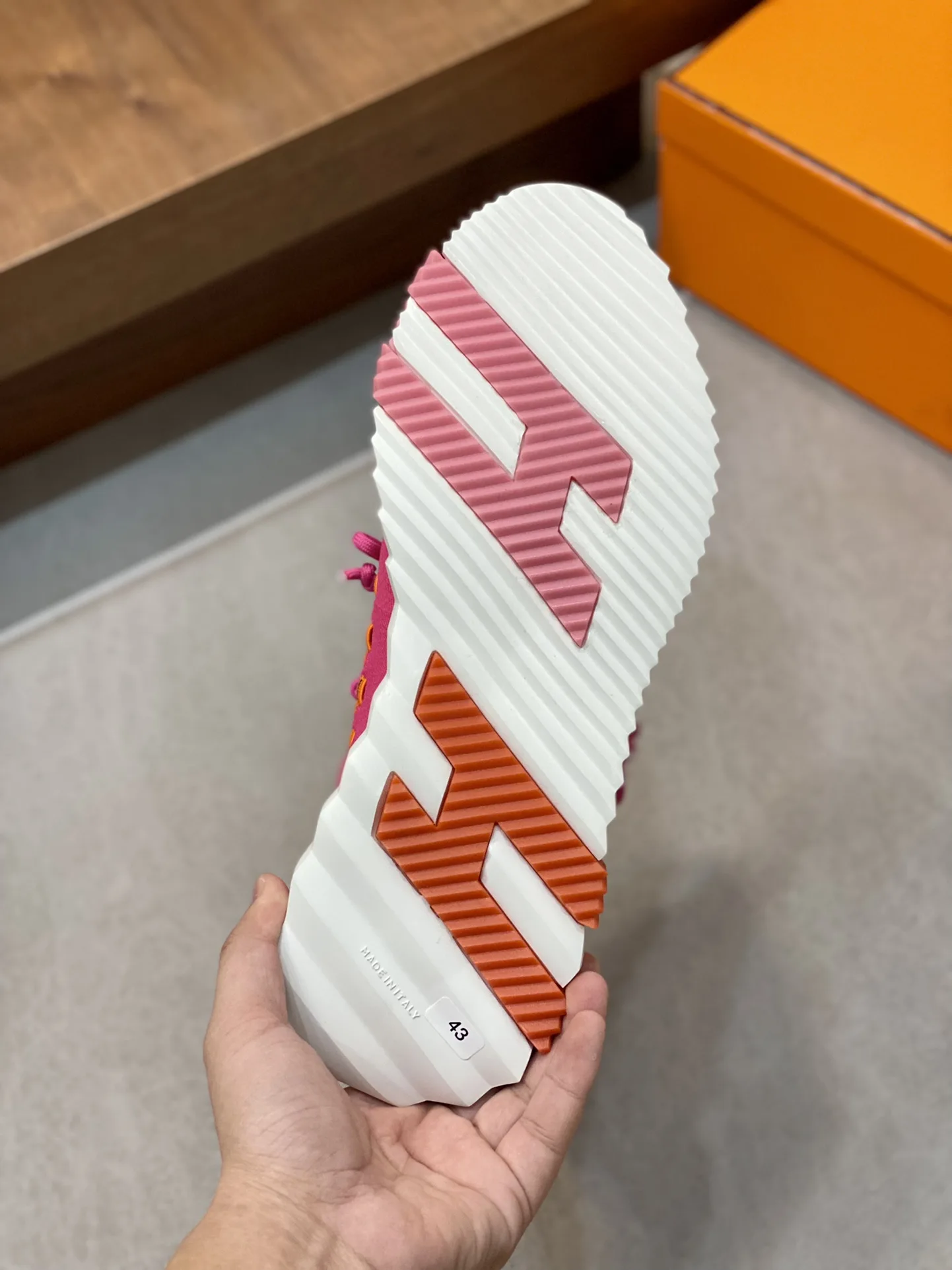 Hermes Sneakers Flex Pink - Image 9
