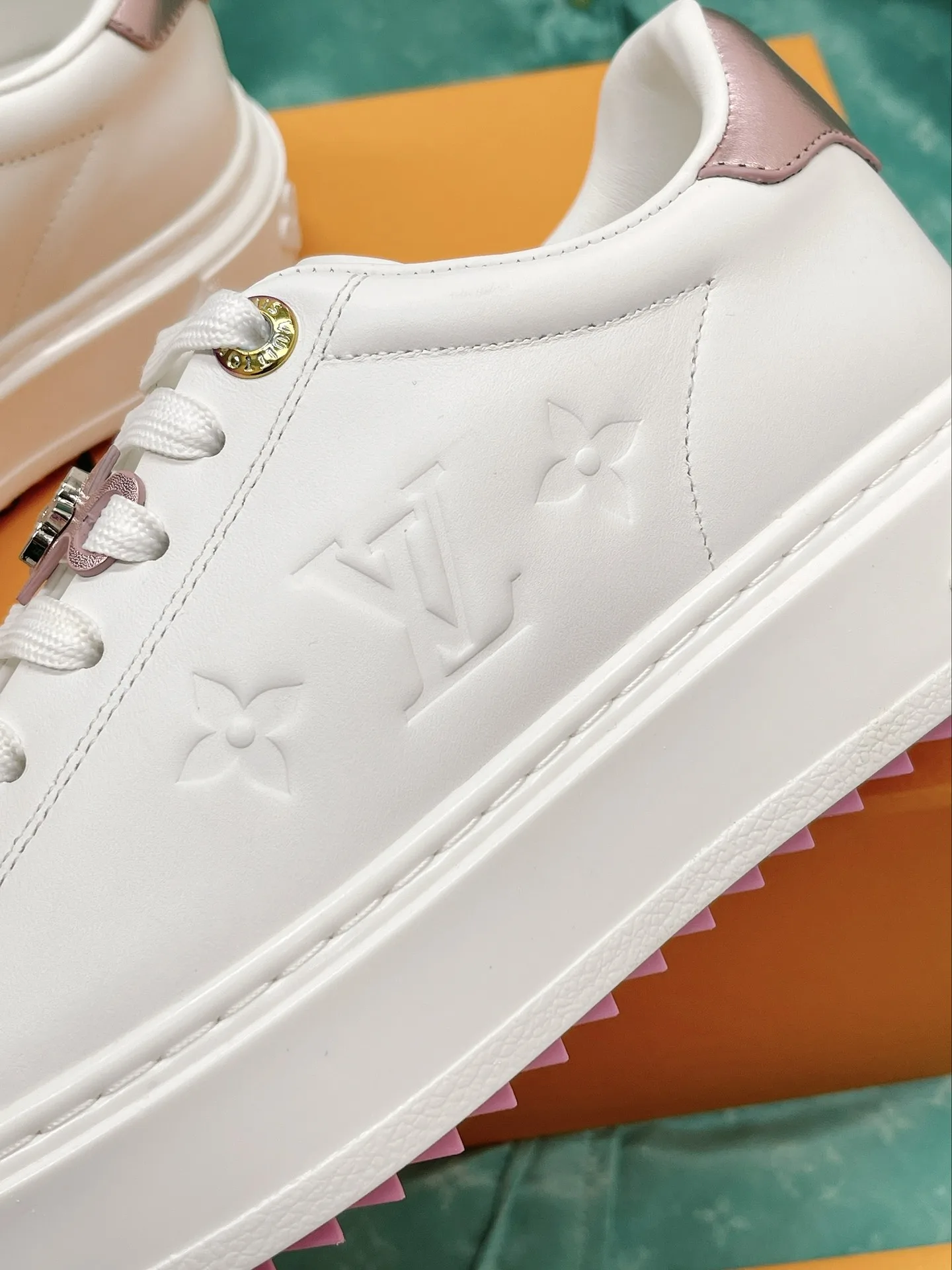 Louis Vuitton Time Out Open-Back Sneaker Green LV 1AA1CZ - Image 4