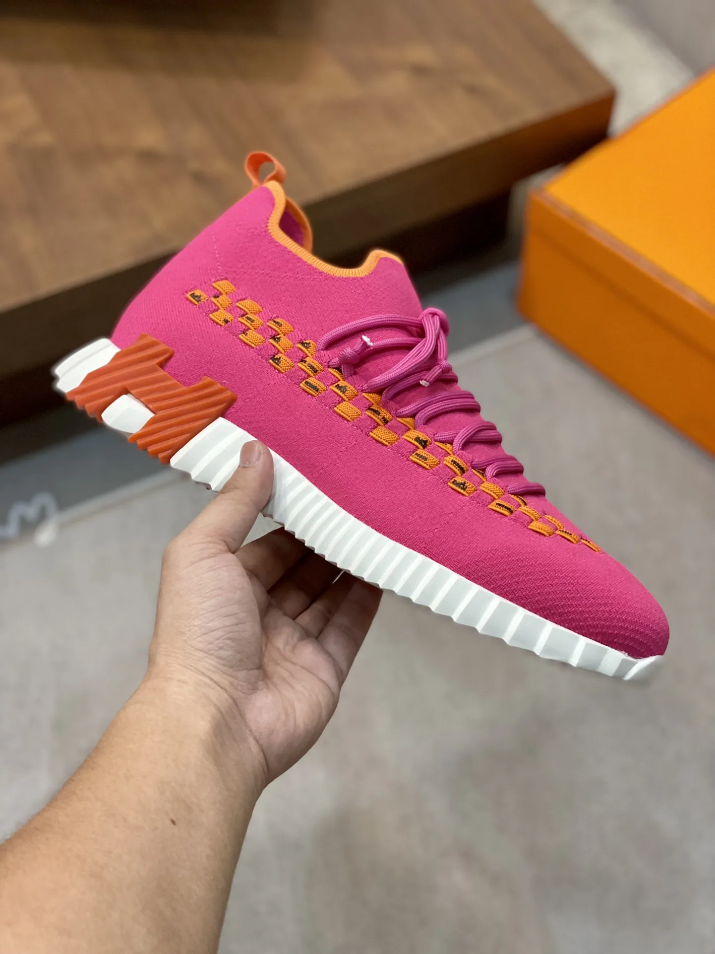Hermes Sneakers Flex Pink - Image 5