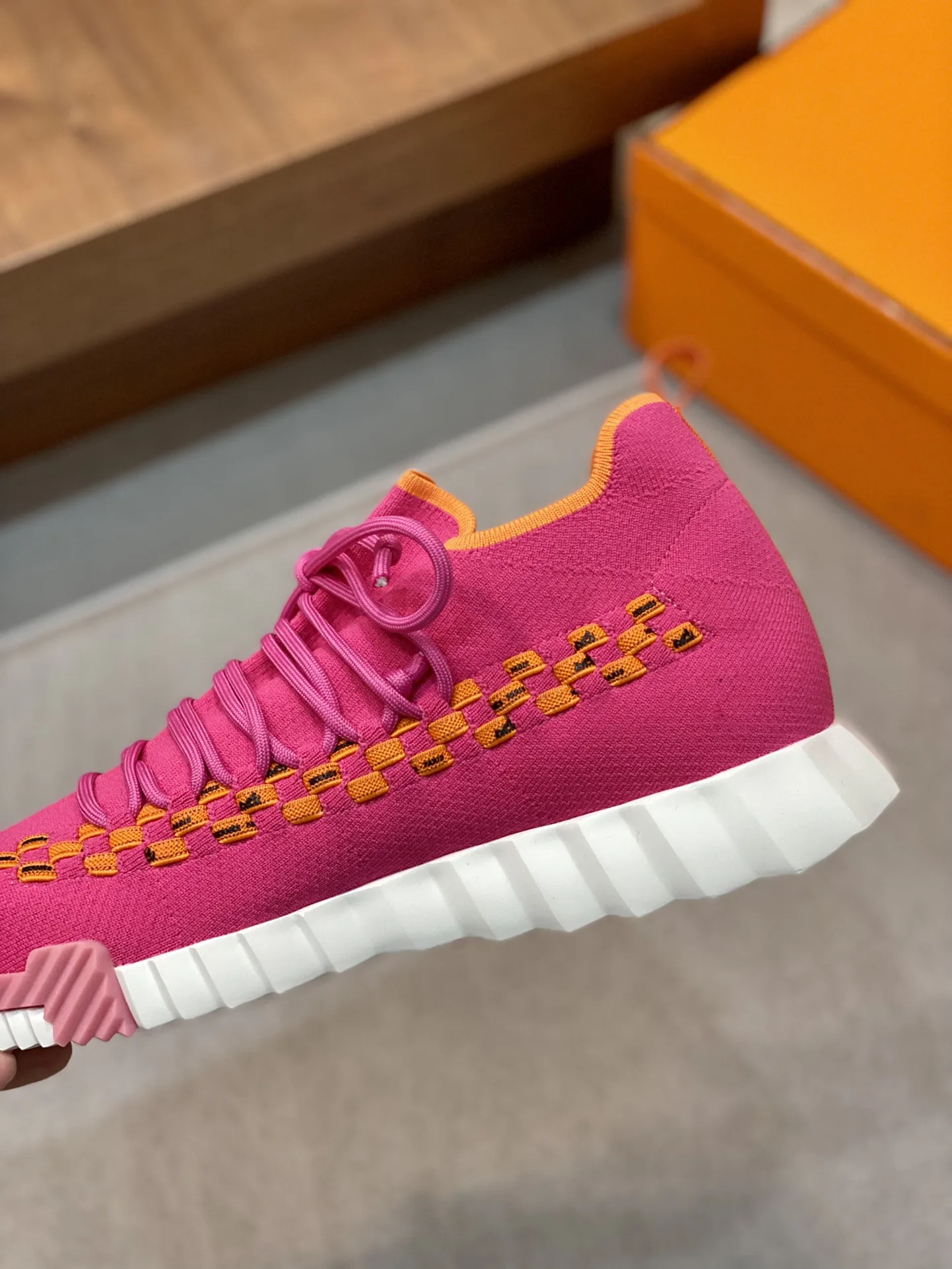 Hermes Sneakers Flex Pink - Image 4