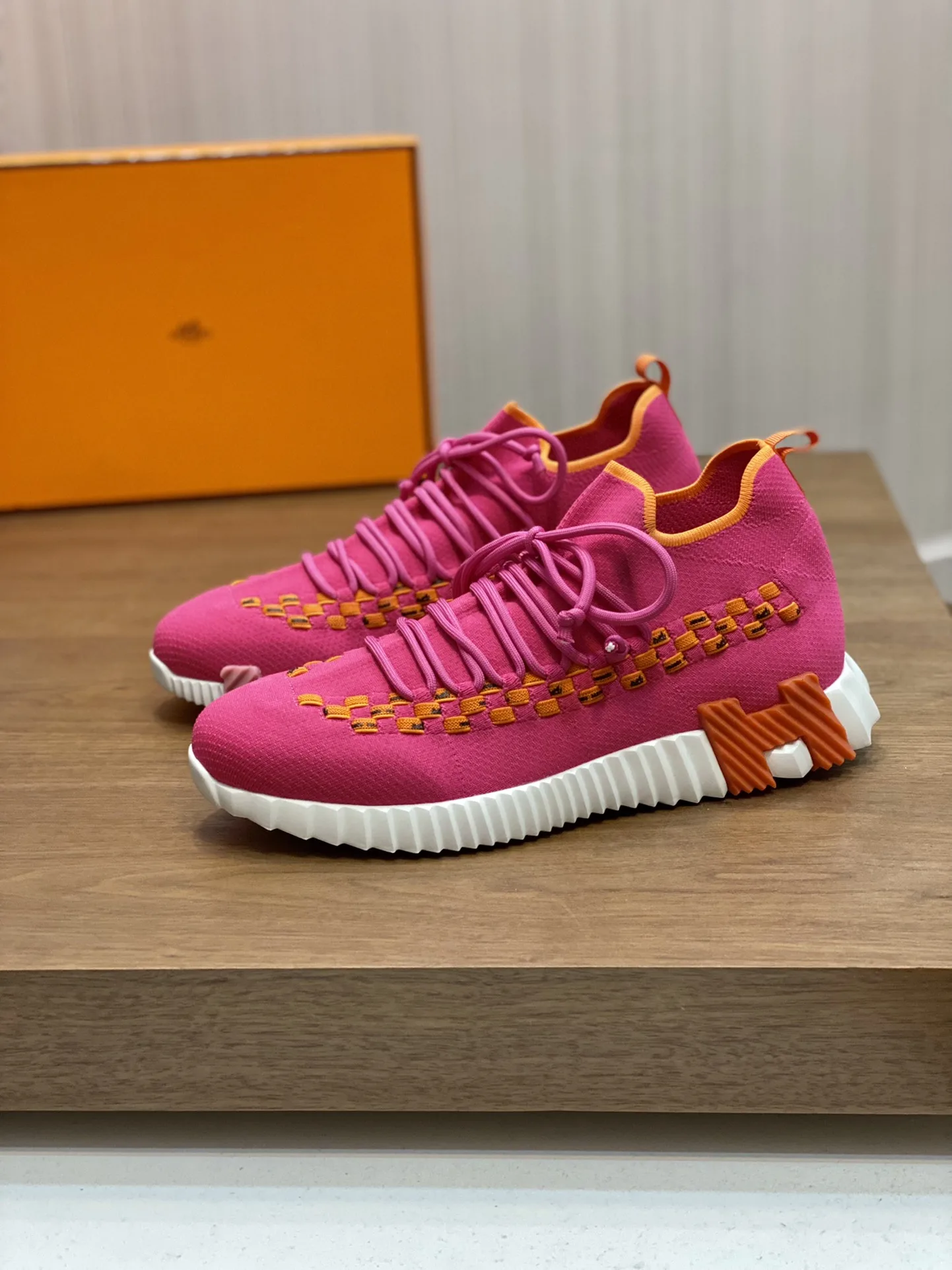 Hermes Sneakers Flex Pink - Image 3