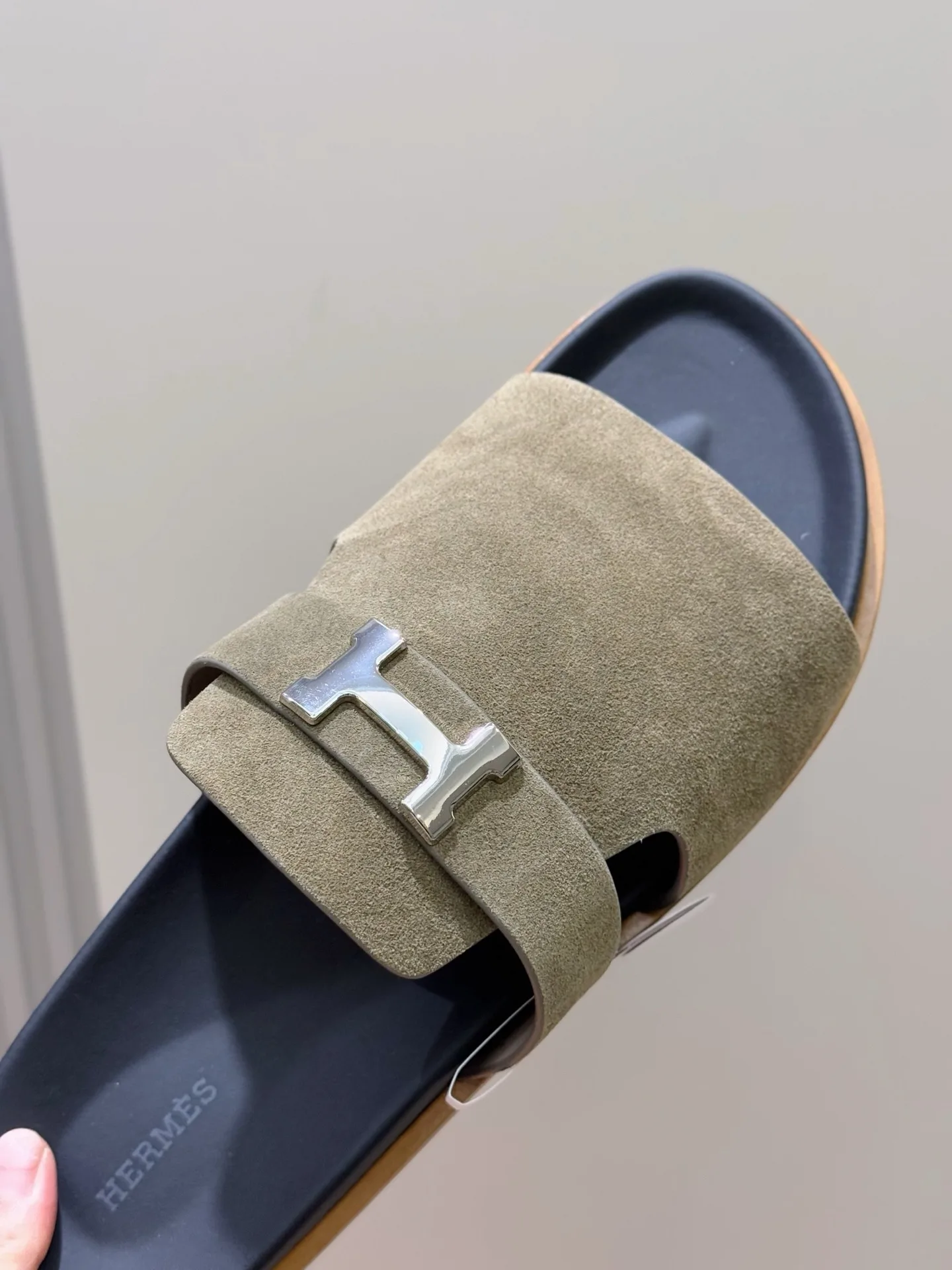 Hermes Jaures Sandals Etoupe - Image 6