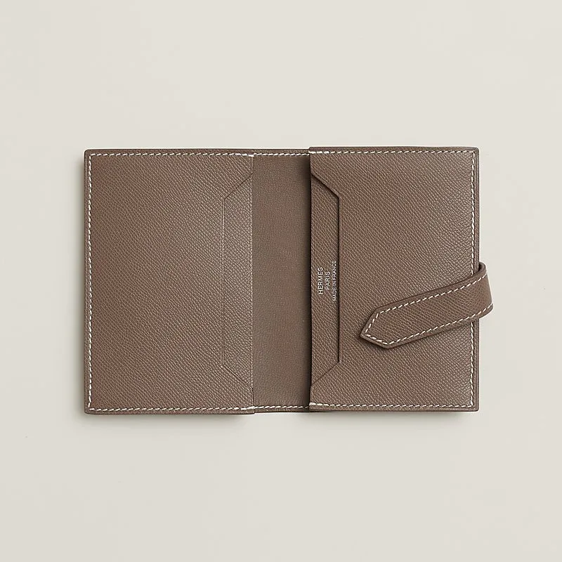 Alternative view of Hermes Bearn Mini Wallet Étoupe /