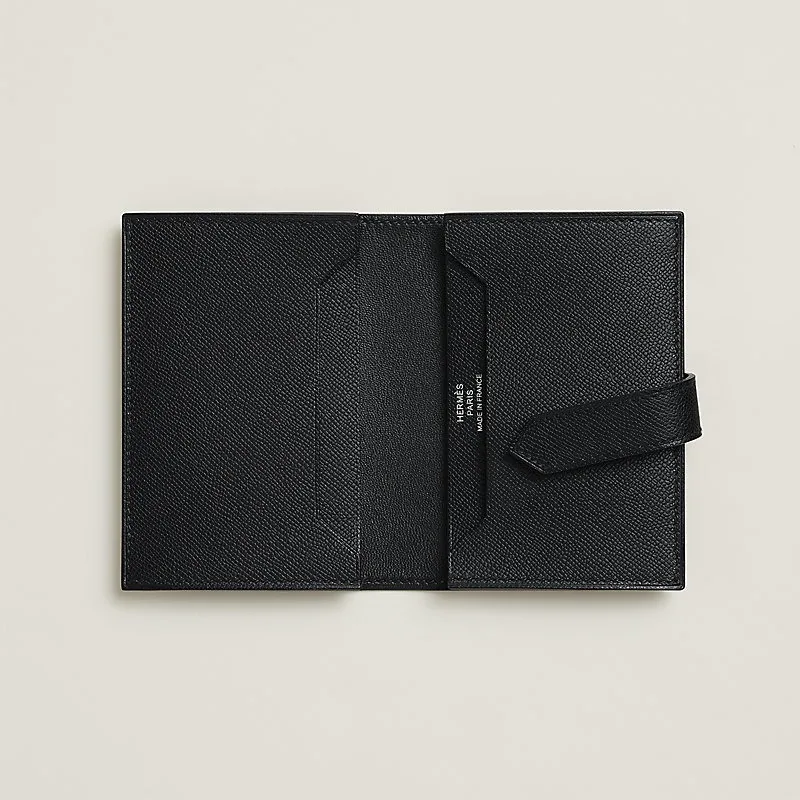Alternative view of Hermes Bearn Monochrome Card Holder Noir /