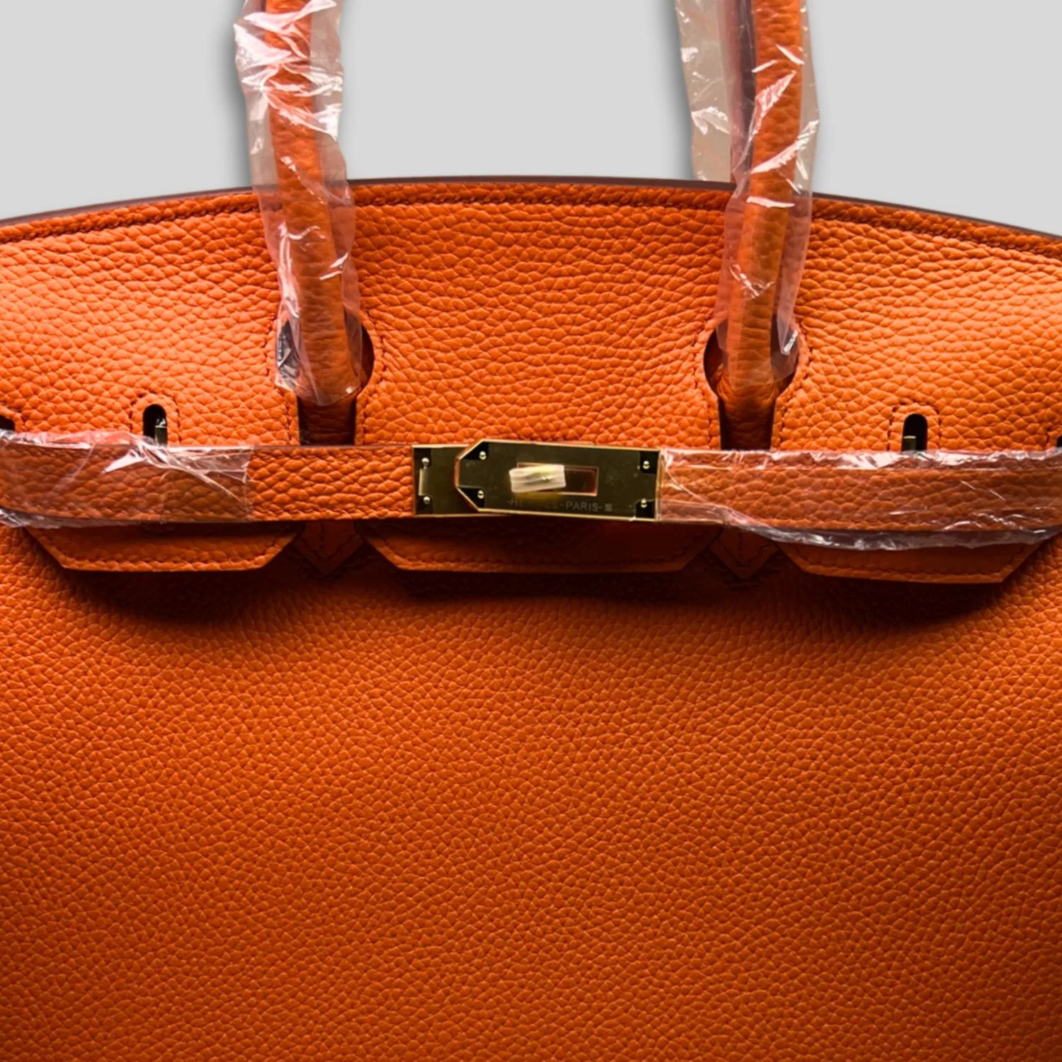 Hermes Birkin Top Handle Bag / Dark Blue Semi Handstitched Gold Hardware - Image 3